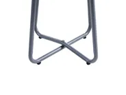 Set da giardino con tavolo 2 posti PASTO Metallo Grigio scuro_1057485