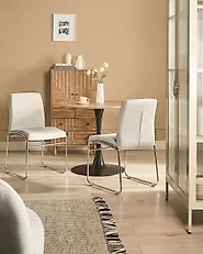 Esszimmerstuhl 2er Set LECCO Stoff Hellbeige_1177327