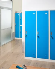 Double Door Storage Locker ATHLETE Metal White/ Blue_1011673