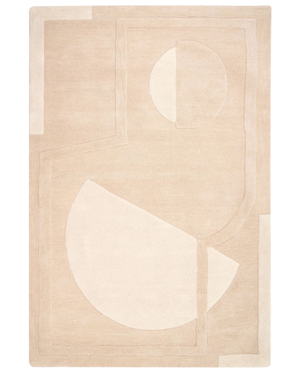 Teppich GAYA Beige 200 x 300 cm Wolle