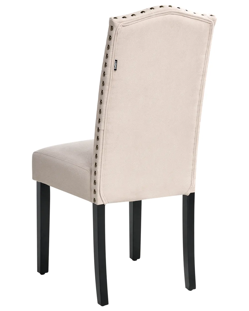 Set of 2 Dining Chairs SHIRLEY Fabric Light Beige_781782