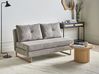 Sofa Bed 3 Seater JERSLEV Fabric Grey