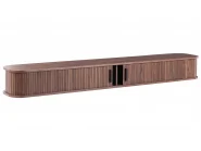Wall Mounted TV Stand BRADLEY Dark Brown_1154672