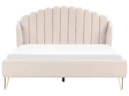 Bed Fabric AMBILLOU 160 x 200 cm (EU King Size) Light Beige_873205
