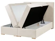 Boxspringbett mit Stauraum MAJOR Stoff Hellbeige 120 x 200 cm_1028003