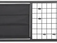 Office Desk with Memo Board VINCE 118 cm 60 cm Black_821448
