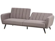 Sofa Bed 3 Seater VIMMERBY Fabric Light Brown_900050