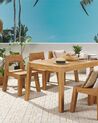 Zestaw 6 krzeseł ogrodowych drewno akacjowe LIVORNO_826023