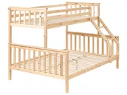 Bunk Bed Pine Wood BIERNE 90/140 x 200 cm Light Brown_987627