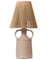 Keramická stolní lampa taupe LARISSOS_897321