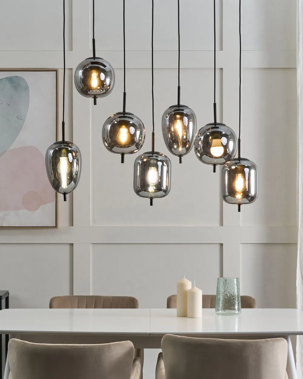 Lampa wisząca TARLO Szkło Mosiężny