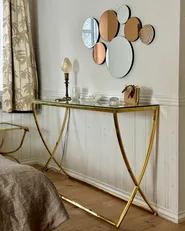 Console Table RINGGOLD Tempered Glass Gold_1055282
