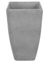 Set di 2 vasi polvere di pietra grigio chiaro 60 x 27 cm BARIS_841377