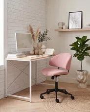 Office Chair KIANA Corduroy Pink_1042782