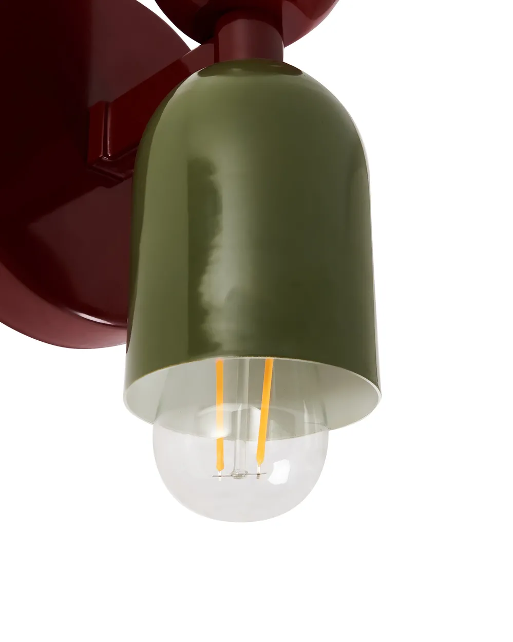 Set di 2 lampade da parete TOPI Metallo Rosso/Verde_987521
