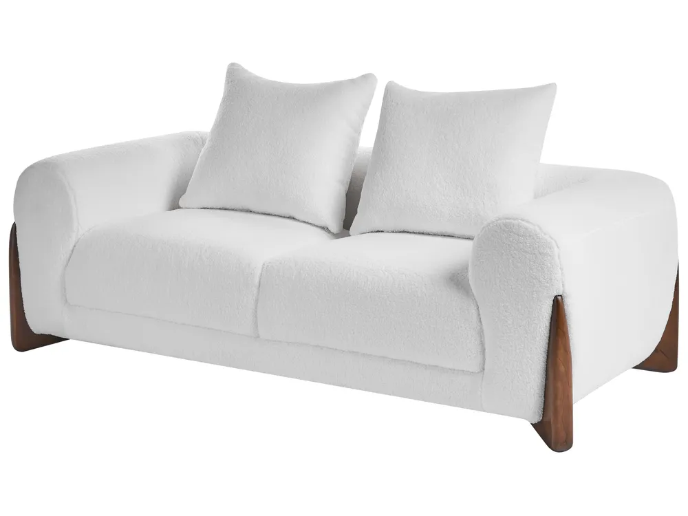 Sofa 2 Seater VINLIDEN Boucle White_1048339