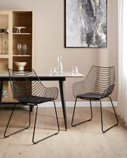 Set di 2 sedie da pranzo ANNAPOLIS Metallo Nero_907699