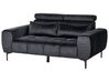 5-Sitzer Sofa Set Samtstoff schwarz VEGAMO_925998