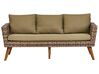 5 Seater PE Rattan Garden Sofa Set Olive Green VITTORIA XL_928562