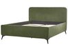 Boucle EU King Size Bed Green VALOGNES_930549