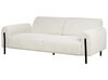 3-personers sofa fløjl hvid ASKIM_918400