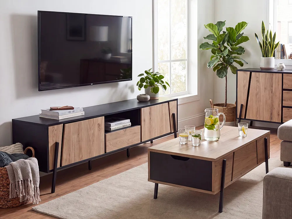 TV Stand BLACKPOOL Brown/ Black_1151129