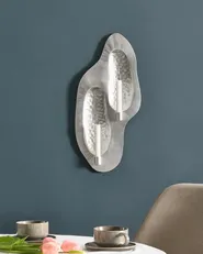 Świecznik wiszący PENICHE 60 cm Metal Srebrny_968443