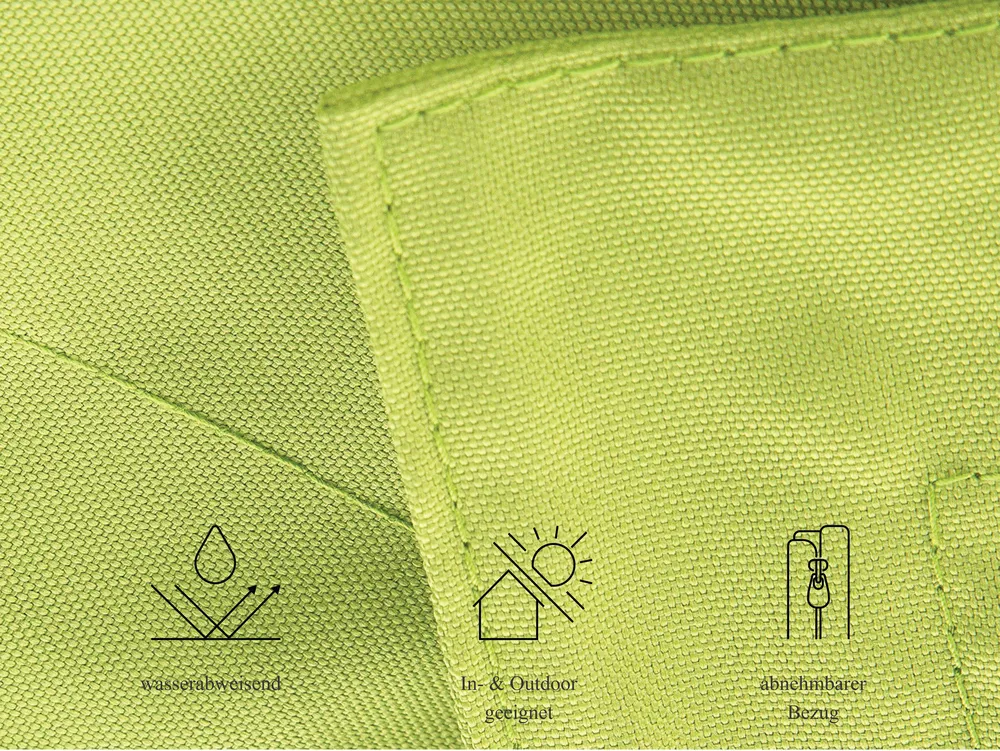 Sitzsack 300 L FUZZY 140 cm 180 cm Limettengrün_1005158