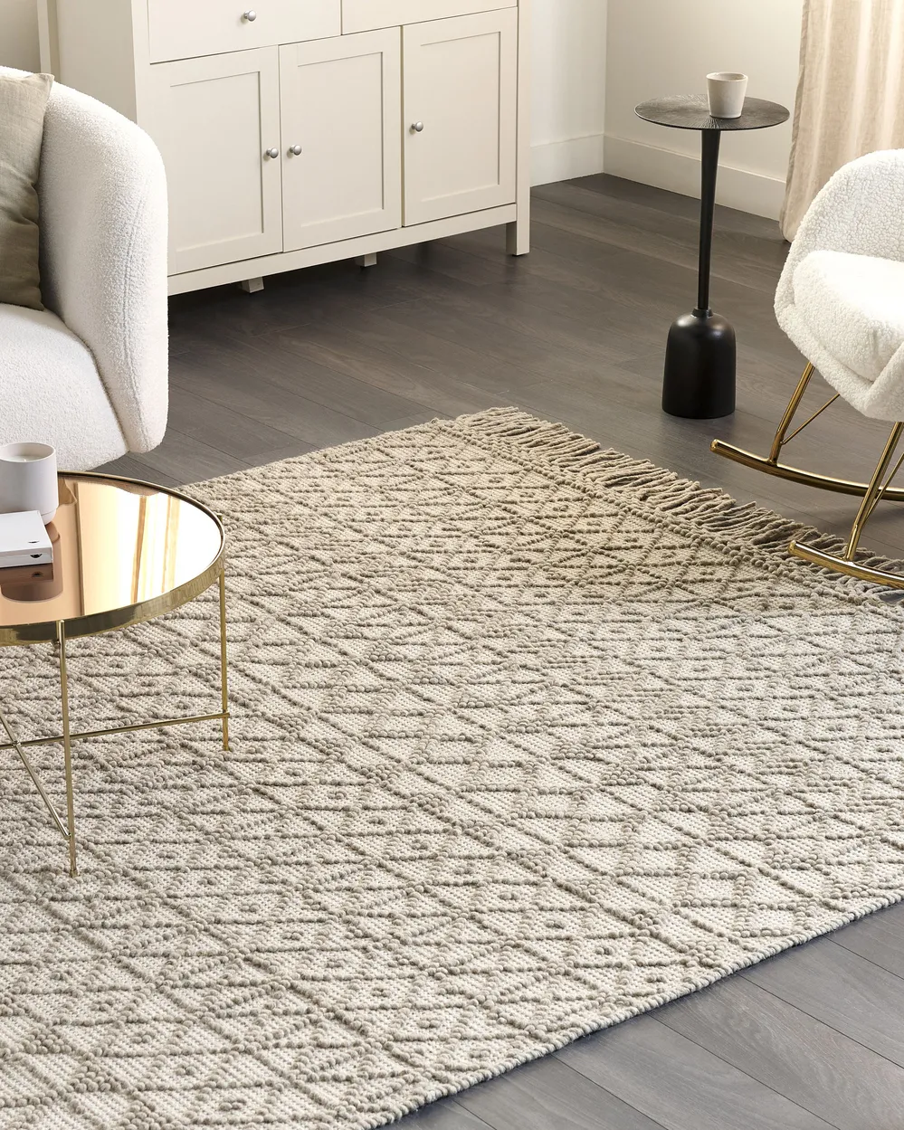 Rug ALUCRA Beige 160 x 230 cm Wool