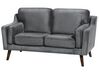2 Seater Velvet Sofa Grey LOKKA_704299