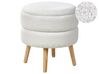 Storage Stool Boucle White OKATON_937606