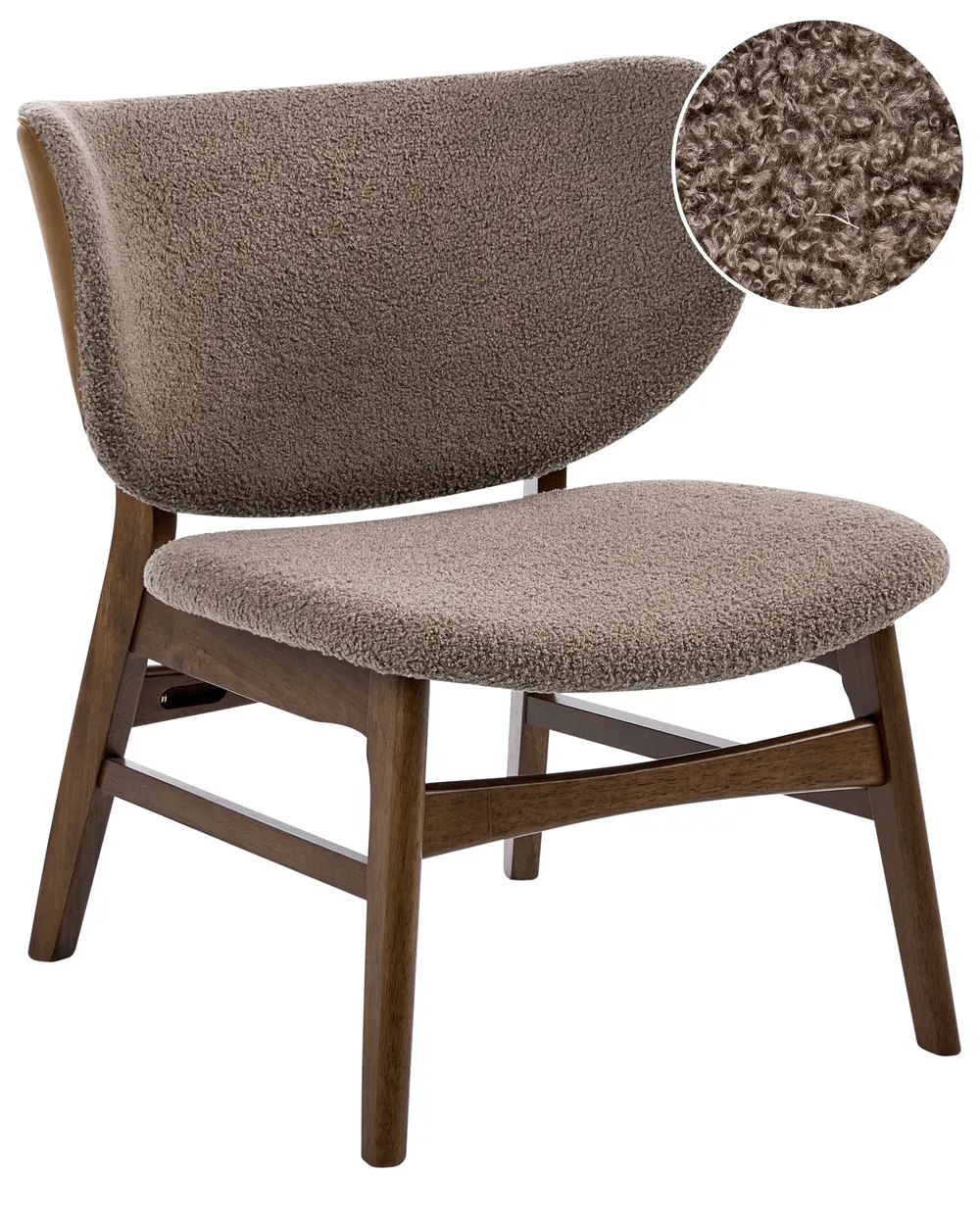 Fotel DAY Boucle Beżowoszary