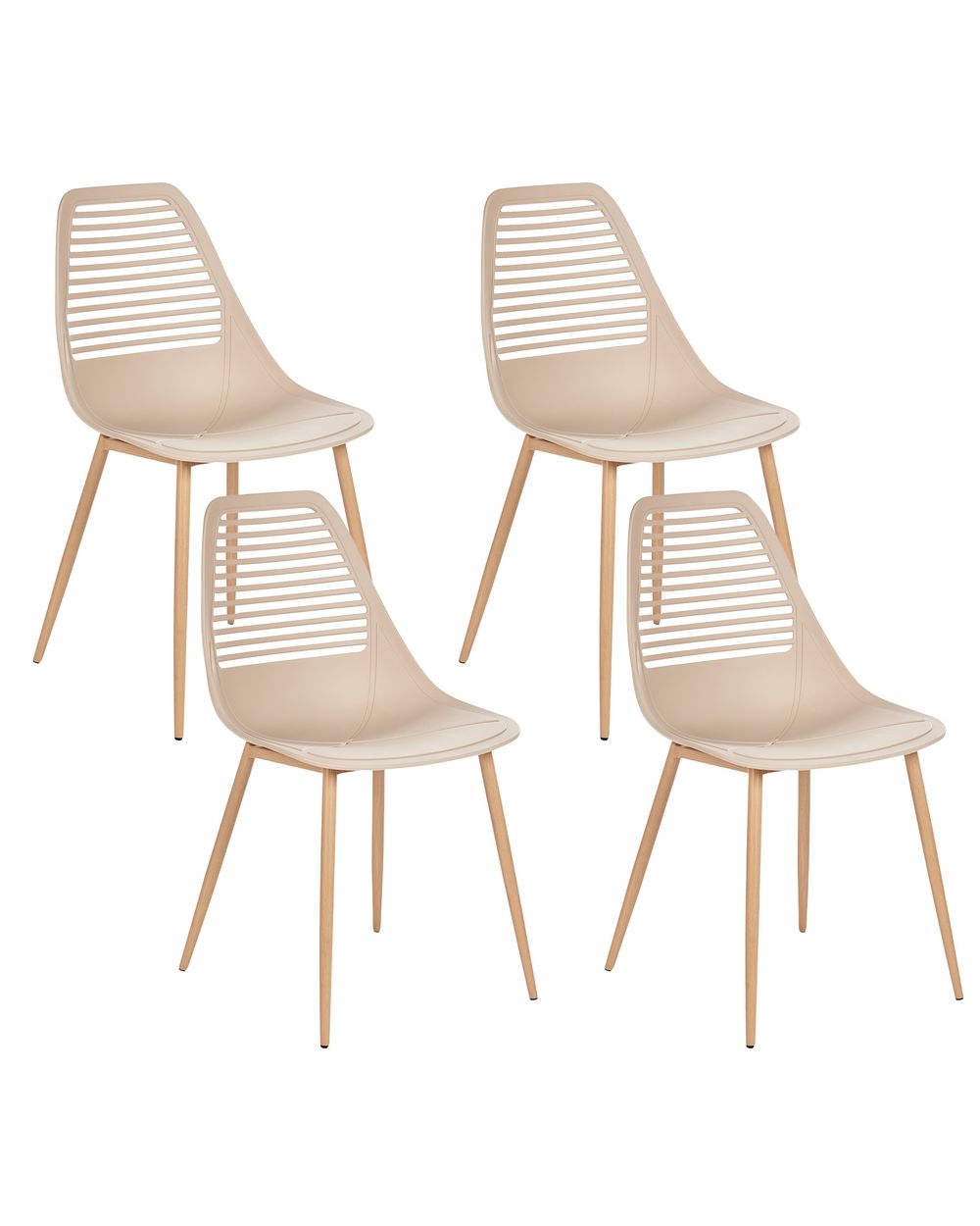 Set di 4 sedie da pranzo MONTELLO Beige