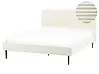 Cama Pana FLAYAT 160 x 200 cm Blanco crema