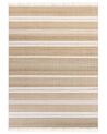 Jutový koberec  160 x 230 cm béžový/bílý TALPUR_850007