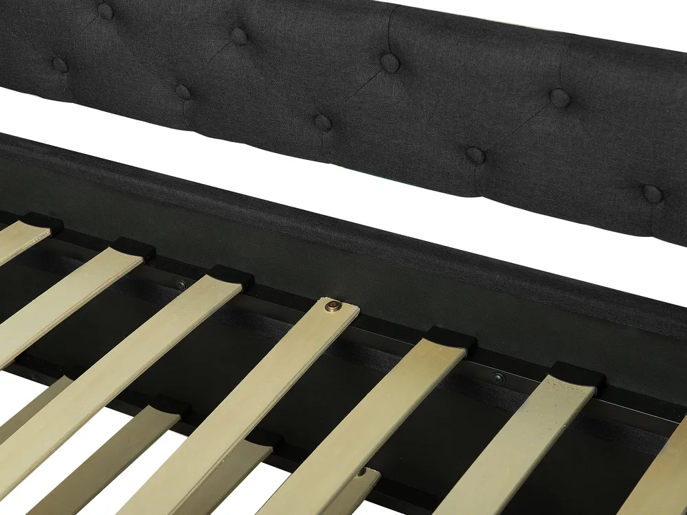 Trundle Bed Fabric LIBOURNE 80 x 200 cm (EU Small Single) Dark Grey_770629