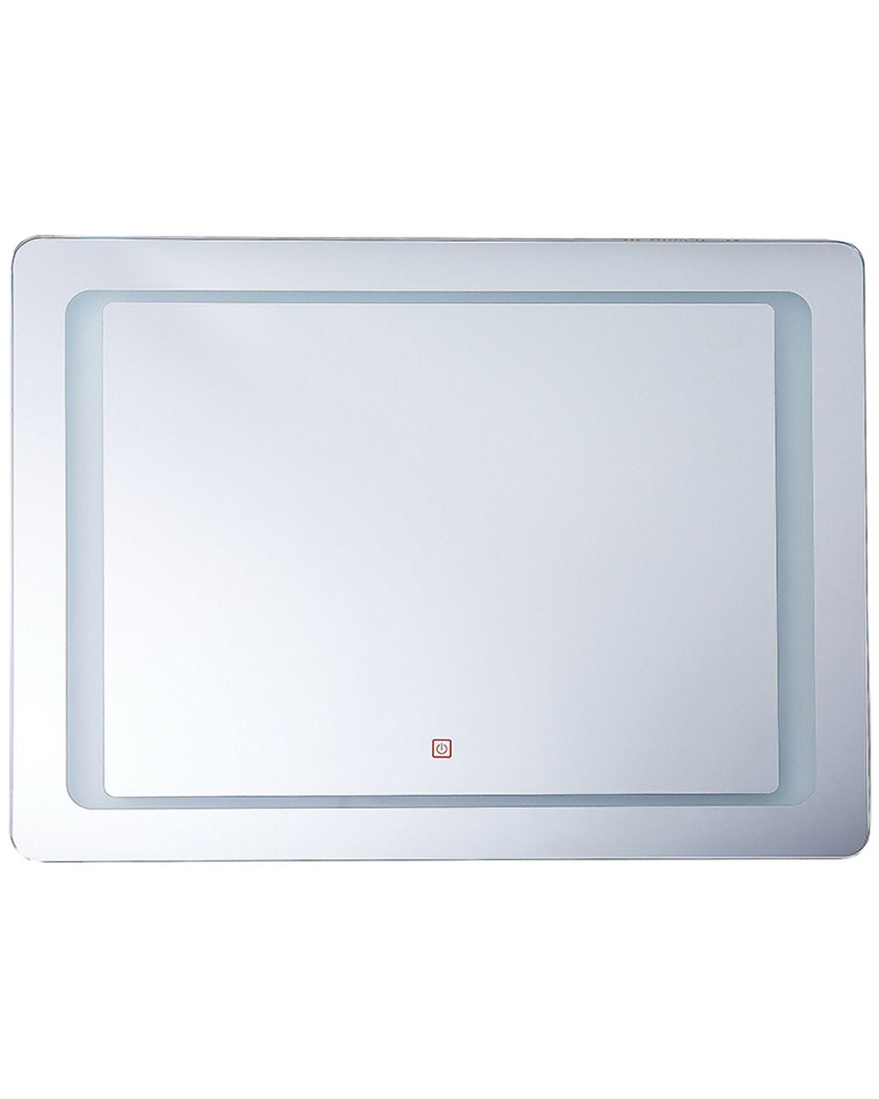 LED Wall Mirror 60 x 80 cm Silver WASSY_780786