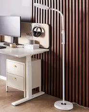 Lampada da terra a LED CASSIOPEIA con dimmer Metallo Bianco_855409