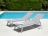Sun Lounger NOLI Reclining Metal Grey