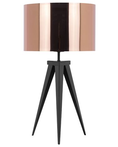 Lámpara de mesa de metal cobrizo/negro 55 cm STILETTO