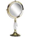 Espelho de maquilhagem dourado com LED ø 18 cm MAURY_813602