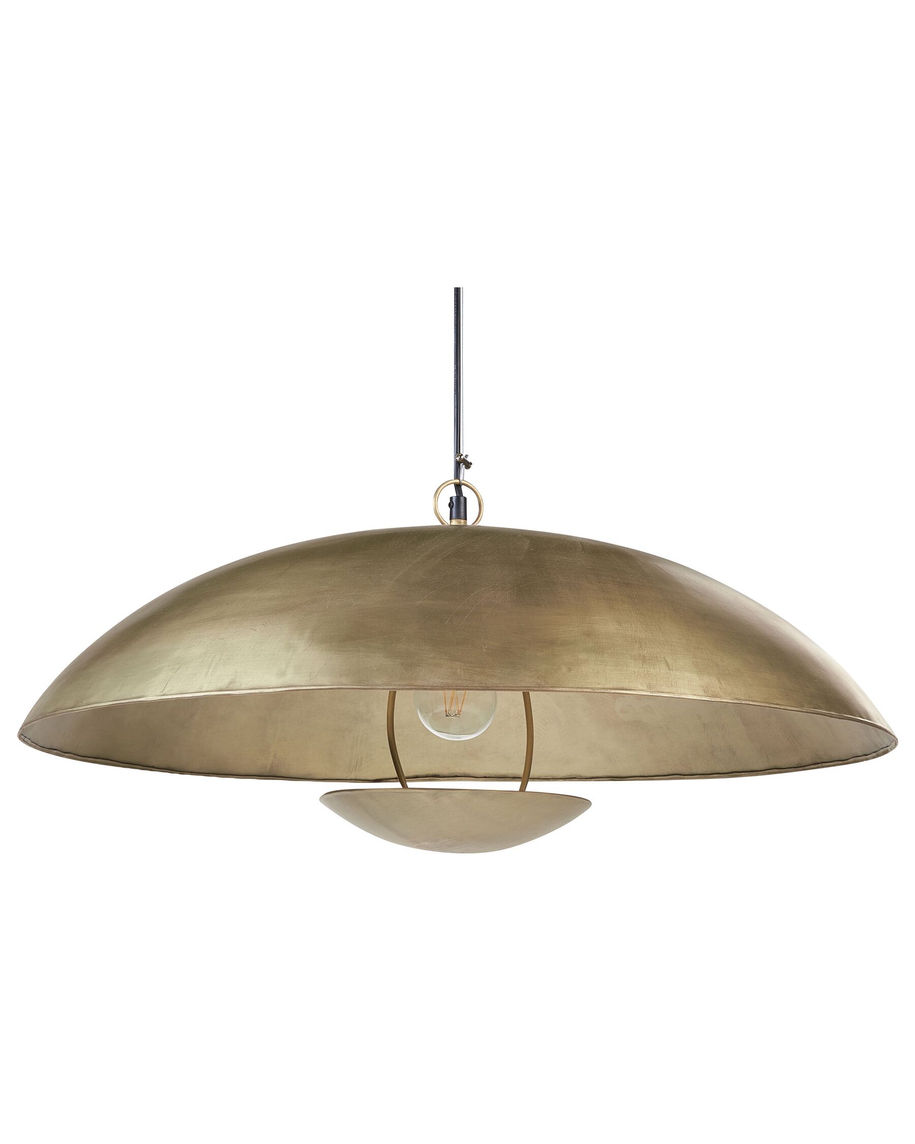 Kovová závěsná lampa mosazná AGRANI_867804