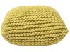 Pouf cotone giallo 50 x 50 x 31 cm CONRAD_813970