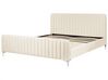 Velvet EU Super King Size Bed Beige LUNAN_929275