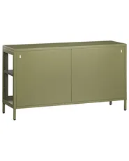 Szafka ze szklanymi drzwiami NEWPORT 115 cm Metal Zielony_1114943