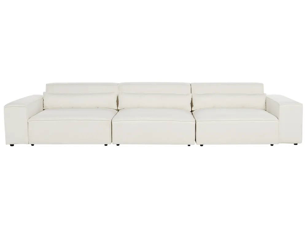 Modular Sofa 3 Seater HELLNAR Boucle Off-White_911255