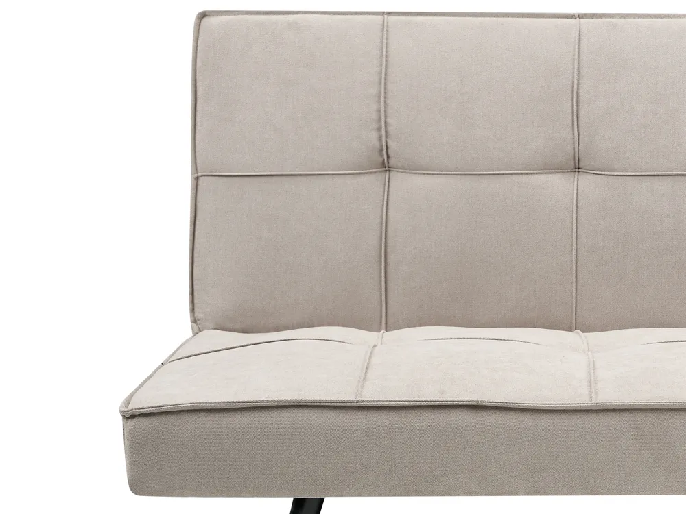 Sofa Bed 3 Seater HASLE Fabric Beige_952001