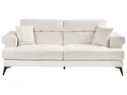 Set da salotto 5 posti SKIVE Bouclé Bianco_948698