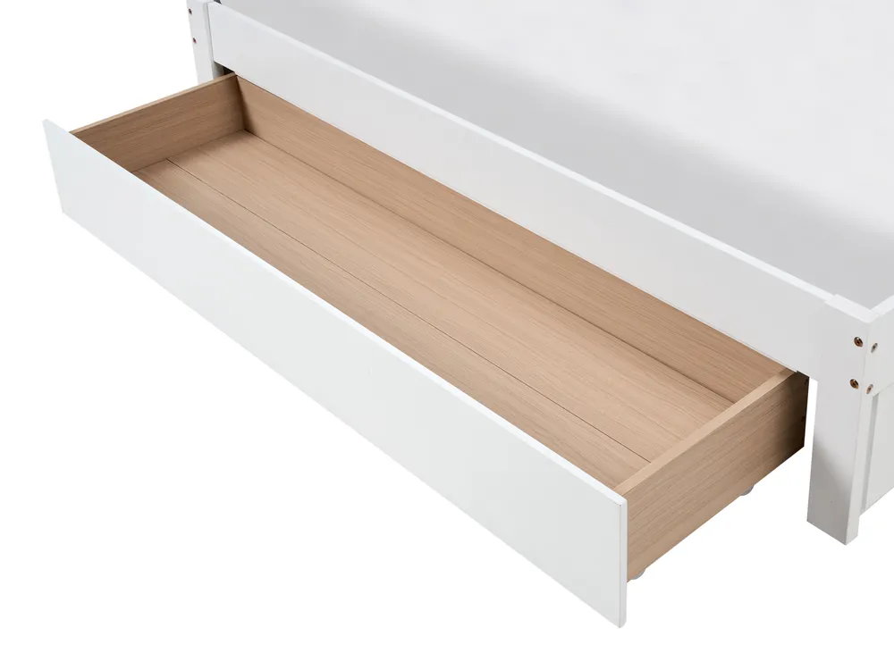 Bed with Storage Drawers without Headboard GIAT Wood White 180 x 200 cm (EU Super King)_1023346