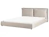 Bed Velvet BAJONNA 180 x 200 cm (EU Super King) Taupe